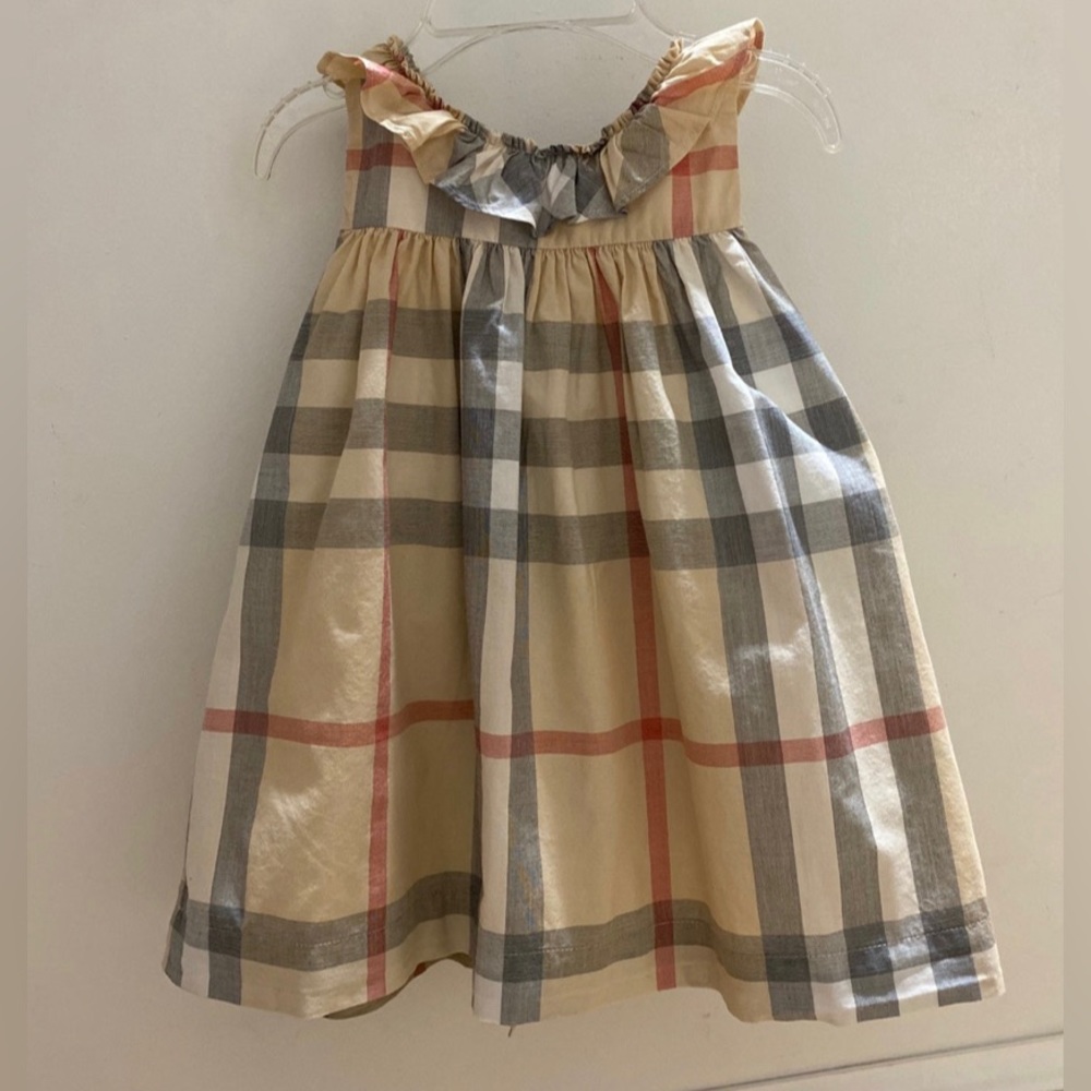 Burberry Check print dress.